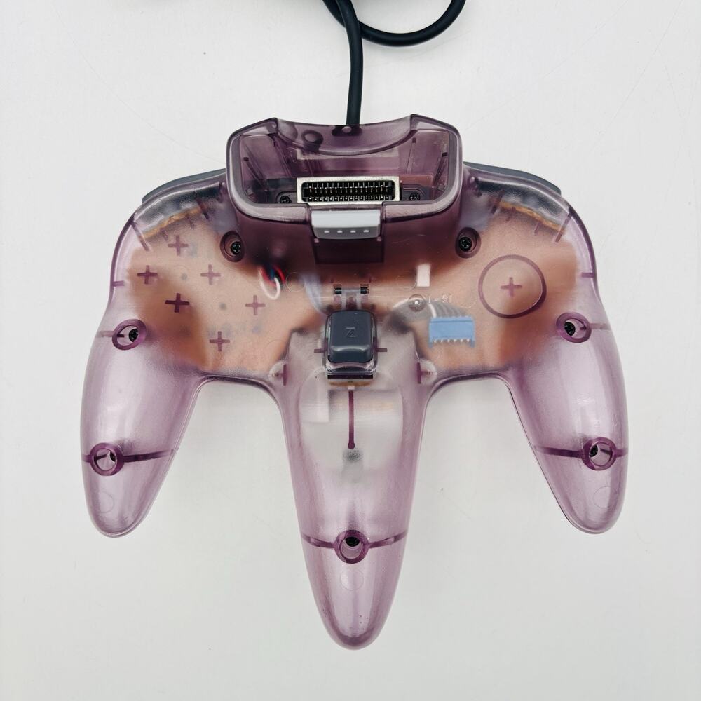 Nintendo 64 N64 OEM Clear Atomic Purple Controller Tight Stick, Working / Tested - Picture 9 of 12